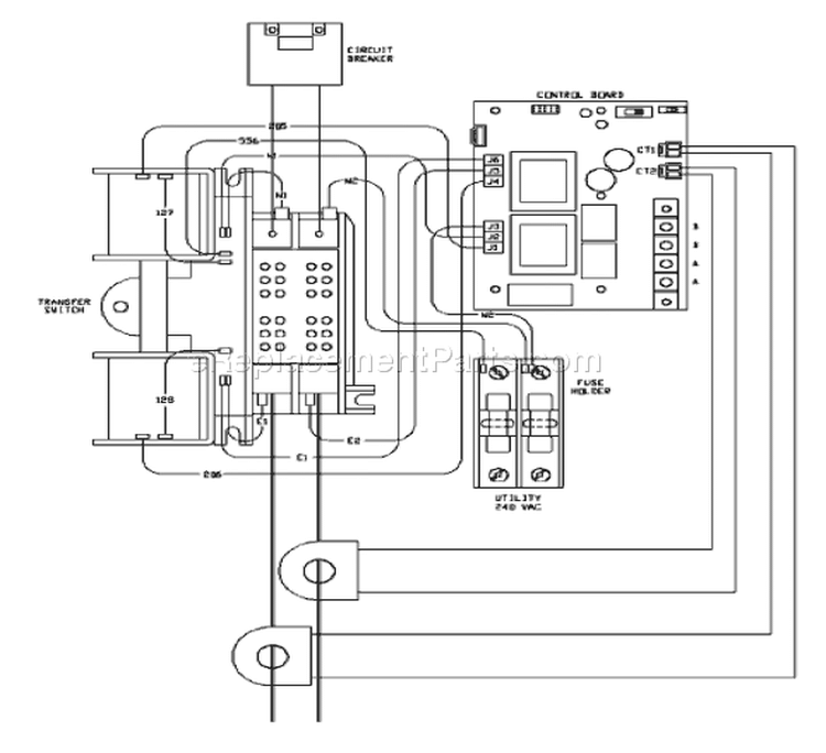Page B Diagram and Parts List for 071011-0  Briggs and Stratton Generator